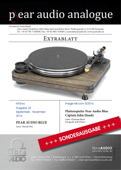 Pear Audio Extrablatt 09/2016