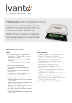 ivantoCore Datenblatt