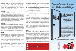 BEM-Flyer - der Mitarbeitervertretung im Ev.