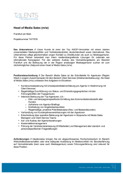 Head of Media Sales