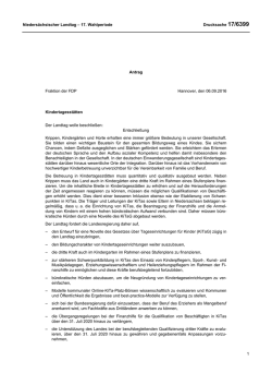 Drucksachen allgemein - Nieders&auml;chsischer Landtag