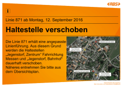 Haltestelle verschoben