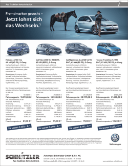 Informationen - Autohaus Schnitzler