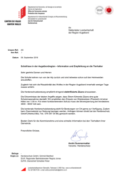 Infoschreiben - Gemeinde Turtmann
