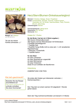 Herz/Stern/Blumen-Dinkelsauerteigbrot