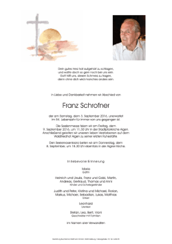 Schrofner Franz - Bestattung Buchsteiner Wallmann Salzburg