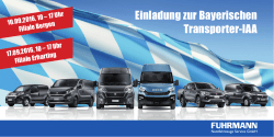 Einladung zur Bayerischen Transporter-IAA