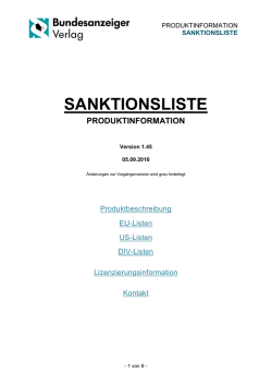 SANKTIONSLISTE
