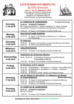 gottesdienstordnung