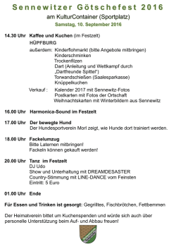 Götschefest - Heimatverein Sennewitz e. V.