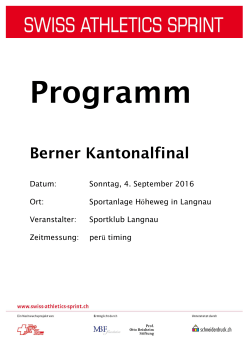 Programm - Sportklub Langnau