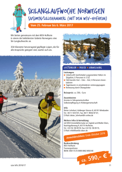 Skilanglaufwoche Norwegen