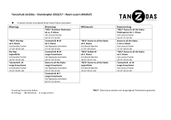 Tanzschule tanZdas – Stundenplan 2016/17 – Raum Luzern (Maihof)