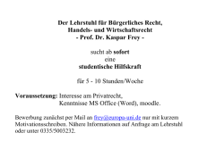 Studentische Hilfskraft