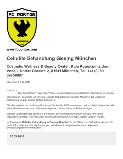 Cellulite Behandlung Giesing München