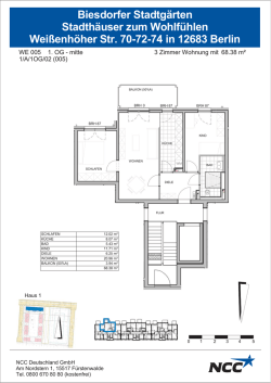 Grundriss Wohnung 1.5