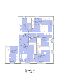 Grundriss der Wohnung