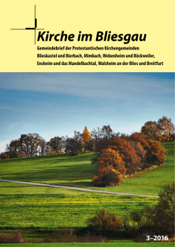 druckfrisch - Evangelische Kirche der Pfalz