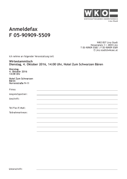 Anmeldefax F 05-90909-5509