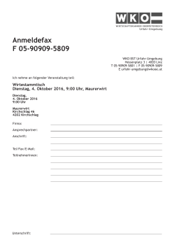 Anmeldefax F 05-90909-5809