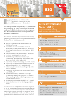 Infos und Anmeldung - NGG