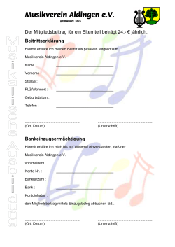 Musikverein Aldingen eV Musikverein Aldingen eV