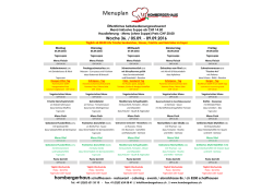 Menuplan - Hombergerhaus