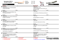 Speiseplan KW 35