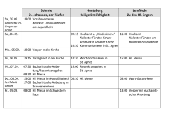 Gottesdienstzeiten im Gemeindeverbund im PDF