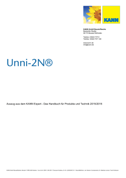 Unni-2N - KANN Baustoffwerke