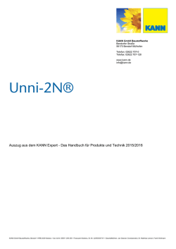 Unni-2N - KANN Baustoffwerke