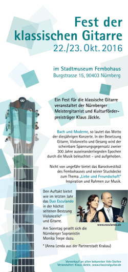 Fest der klassischen Gitarre