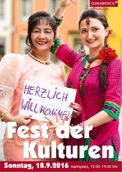 Flyer "Fest der Kulturen"