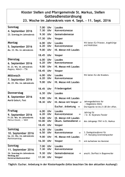 Gottesdienste