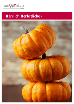 Herrlich Herbstliches