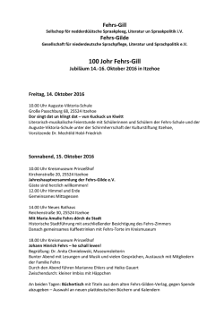 ein festliches Programm - Fehrs