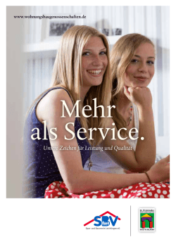 Mehr als Service. - Spar- und Bauverein Leichlingen eG