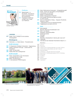 Inhalt - Bayerisches &Auml;rzteblatt