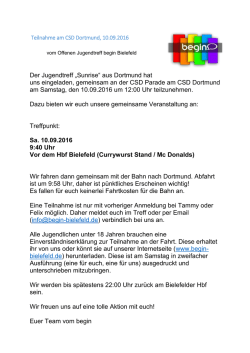 Infos - begin Bielefeld