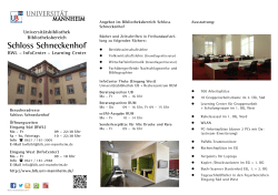 Schloss Schneckenhof - Universitätsbibliothek Mannheim