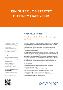 ein guter job startet mit einem happy end.