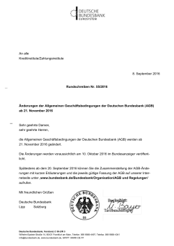 ab 21. November 2016 - Deutsche Bundesbank