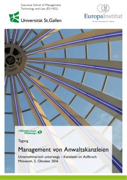 Management von Anwaltskanzleien