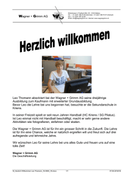 Herzlich willkommen Leo