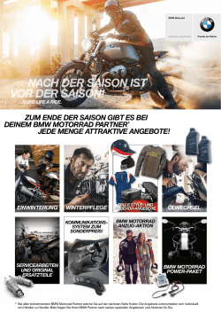 erfahren - BMW Motorrad