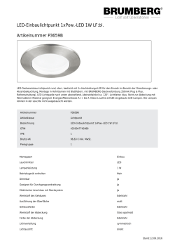 Datenblatt LED-Flaschenreg.230V 3xLED,6000K,edelst.