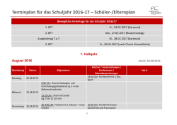 Termine 1. Hj
