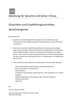 Hinweise - Universit&auml;t Hamburg