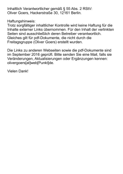 Inhaltlich Verantwortlicher gem&auml;&szlig; &sect; 55 Abs. 2 RStV