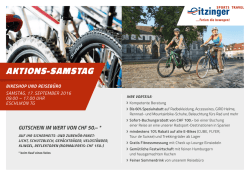 aktions-samstag - Eitzinger Sports